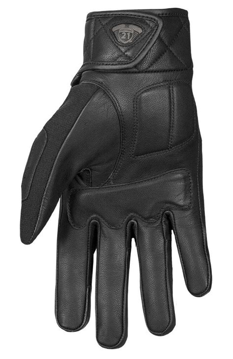 Glove History Highway 21 Revolver Leather Motorcycle Gloves
